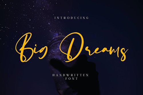 Big Dreams - Handwritten Font YR