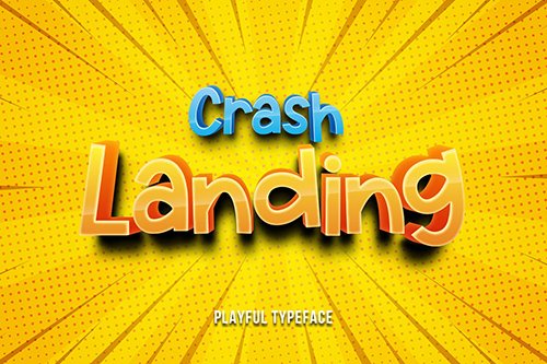 Crash Landing - Playful Font