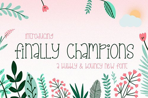 Finally Champions Font