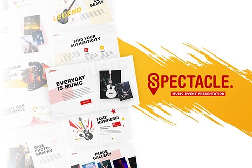 Spectacle - Music Event PowerPoint Template