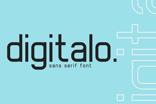 Digitalo - Digital font