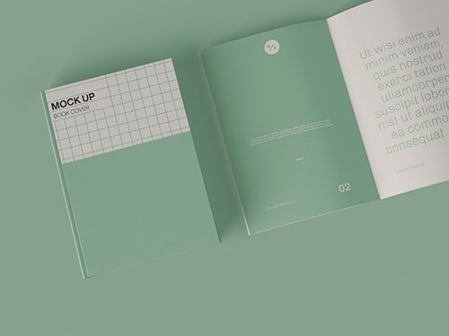 Top View of Two Books Mockup 348329662