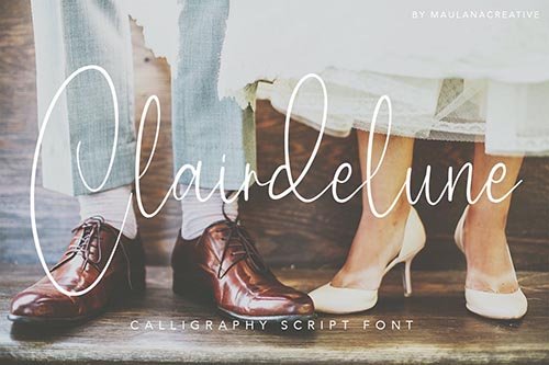 Clairdelune Calligraphy Modern Script Brush Font