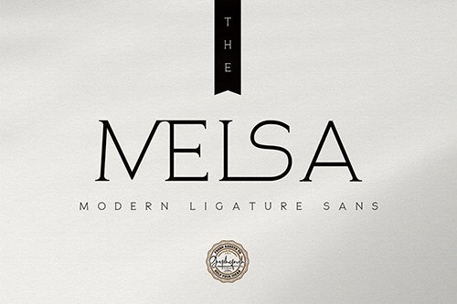 The Melsa - Modern Ligature Sans