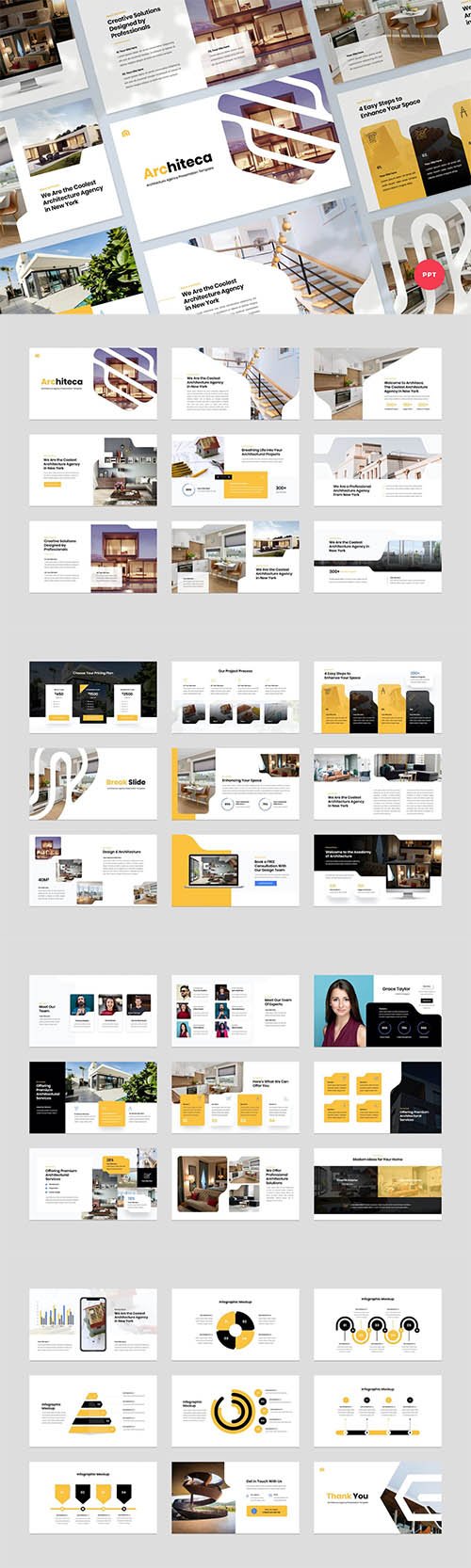 Architecture Agency & Design PowerPoint Template