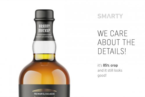 Brandy bottle mockup 4816173