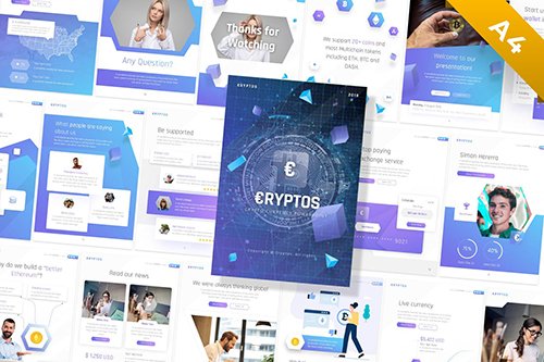 Cryptos - Portrait Crypto Currency Template