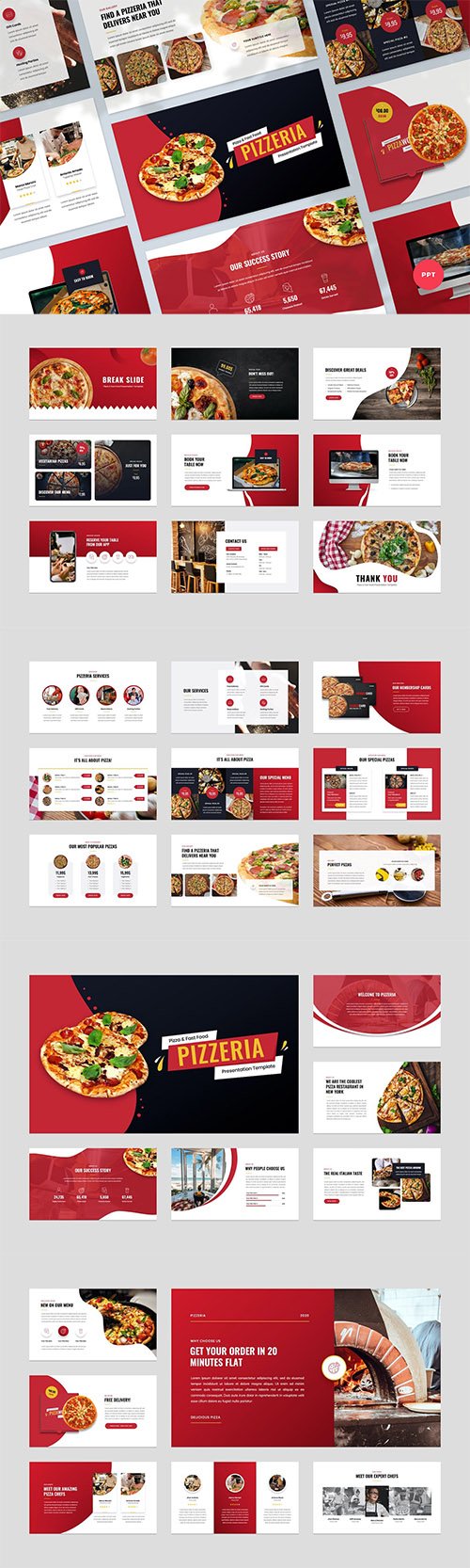 Pizza and Fast Food Presentation Template
