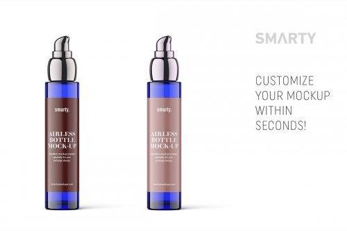 Download Blue Cosmetic Bottle Mockup 4816271 Mockups Free Psd Templates