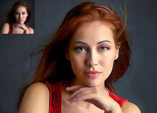 Modern Oil Paint Photoshop Action 5177811