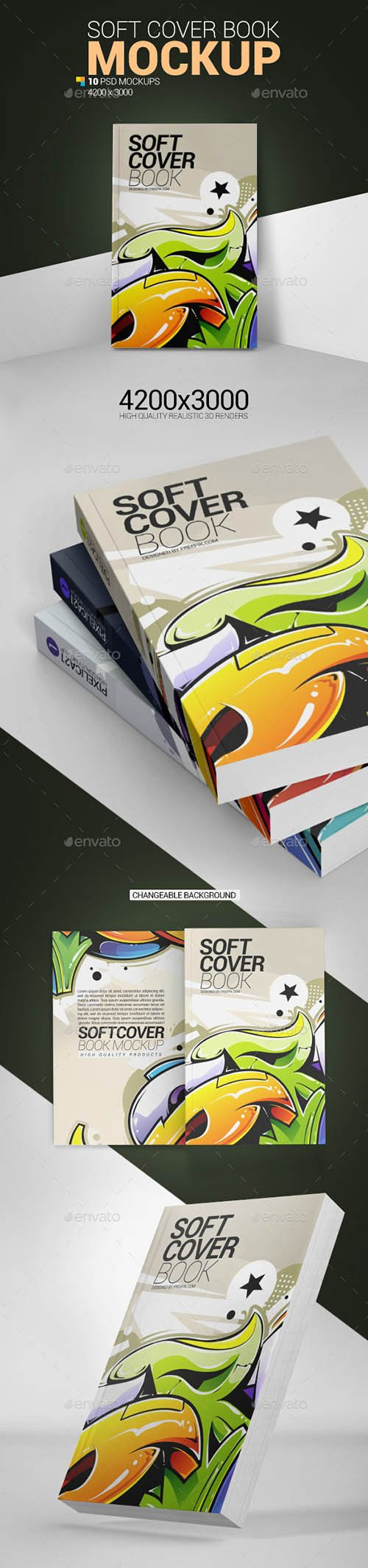 Soft Cover Book Mockup 25221896