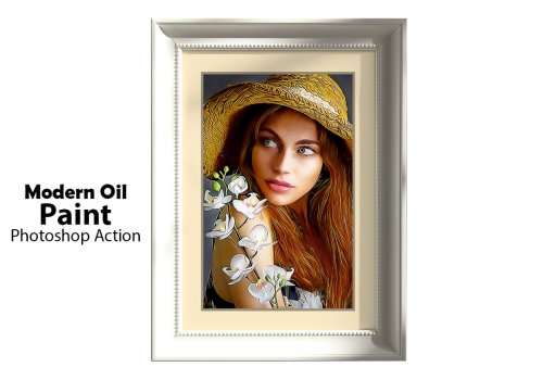 Modern Oil Paint Photoshop Action 5177811