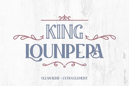King Lounpera - Display Font