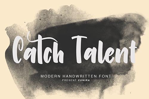 Catch Talent | Modern Handwritten Font