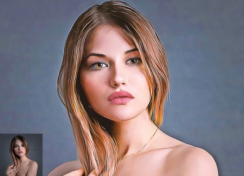 Modern Oil Paint Photoshop Action 5177811