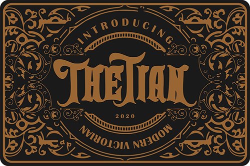 Thetian | Modern Victorian Font