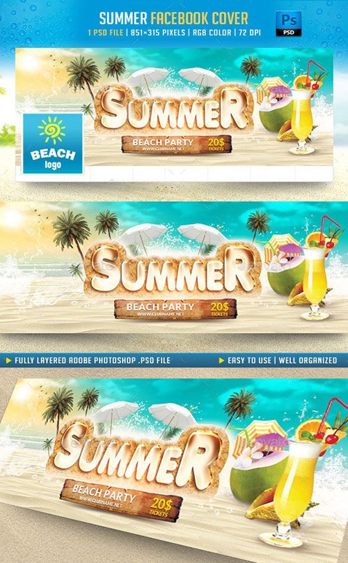 Summer Facebook Cover 11540649