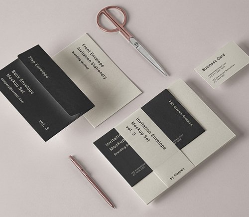 Mailing Envelope Mockup Vol 3