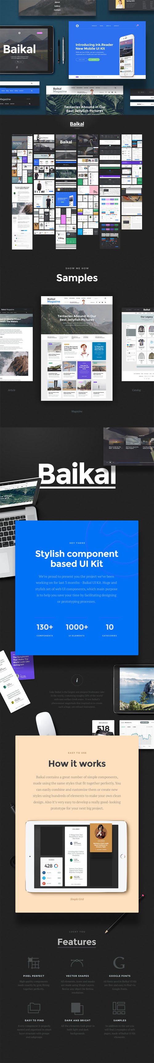 Baikal UI Kit - Creativemarket 130154