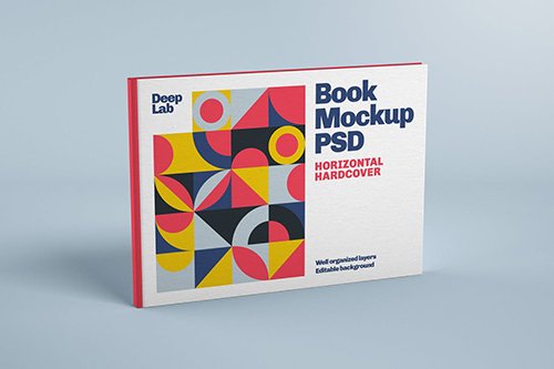 Horizontal Book Cover Mockup