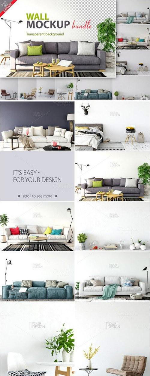 Wall Mockup - Bundle Vol. 1 - 914930