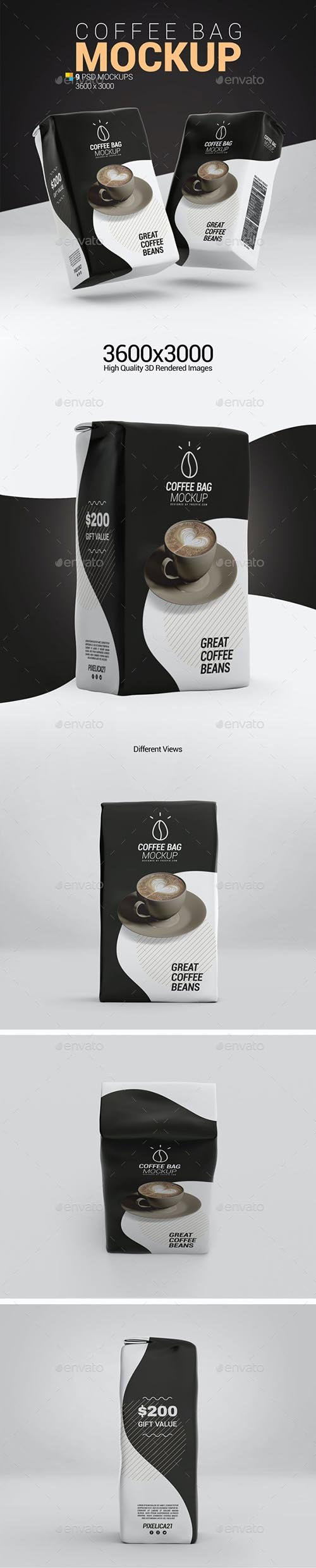Coffee Paper Bag Mockup 26114957