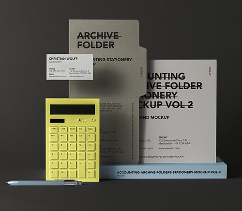 Stationery Folder Mockup Vol 2
