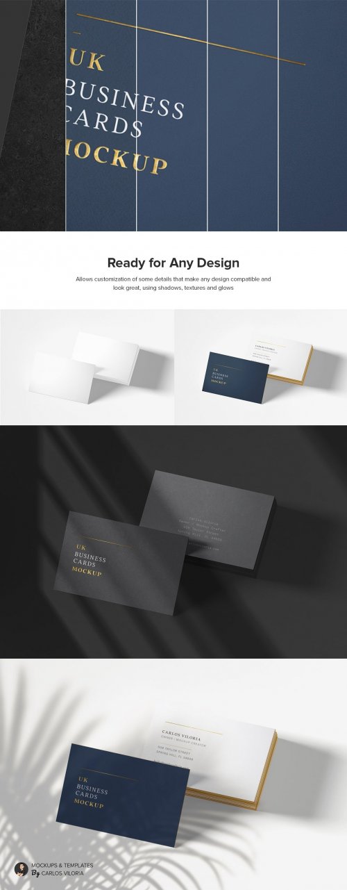UK Business Cards Mockup 06 5217165