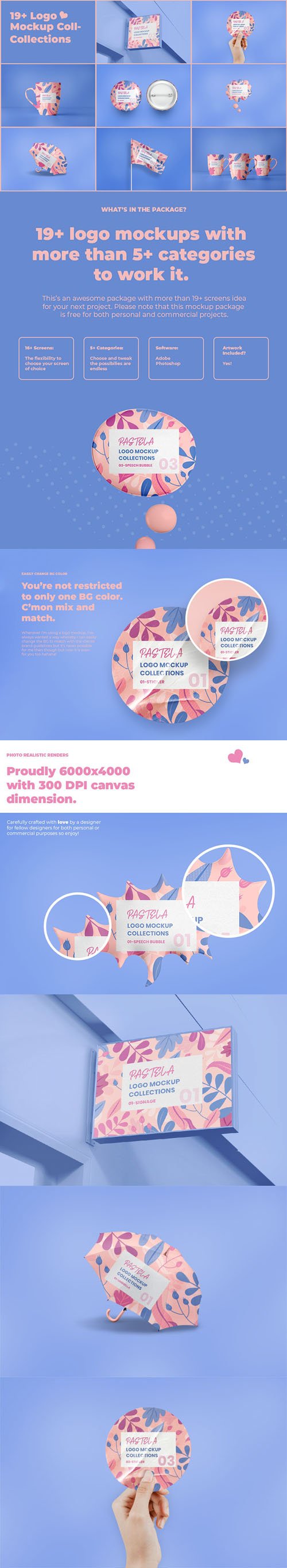 19+ Logo Mockups Collection With 5+ Categories