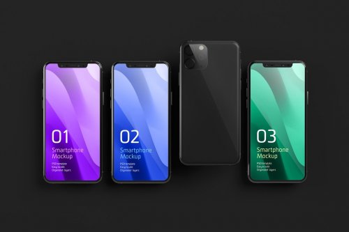 Dark iPhone 11 Pro Dark Mockup 5212746