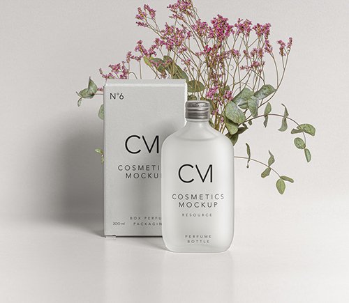 Psd Perfume Bottle Mockup Set