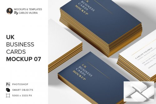 UK Business Cards Mockup 07 5217179