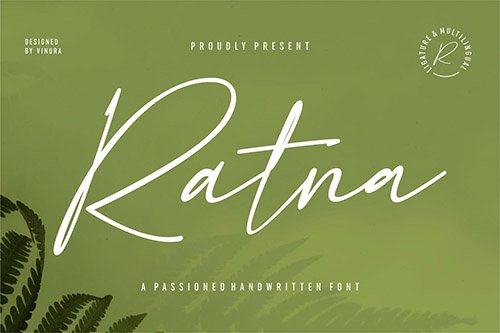 Ratna | A Passioned Handwritten Font