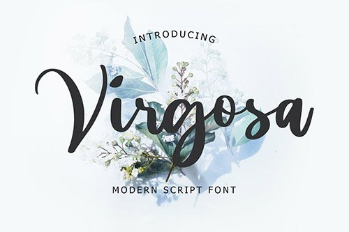 Virgosa Modern Script Font