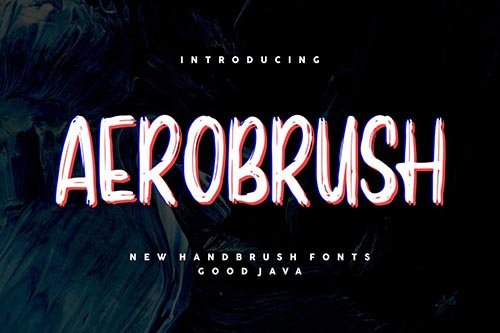 Aerobrush GJ - Modern Brush Font