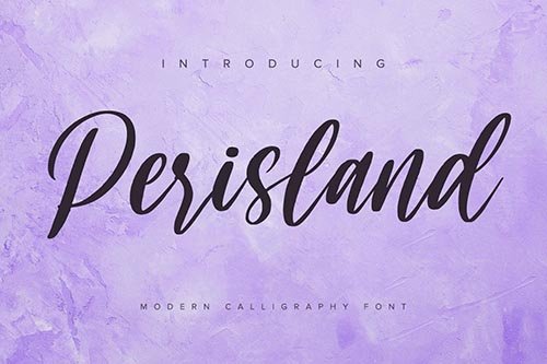 Perisland - Handwritten Font