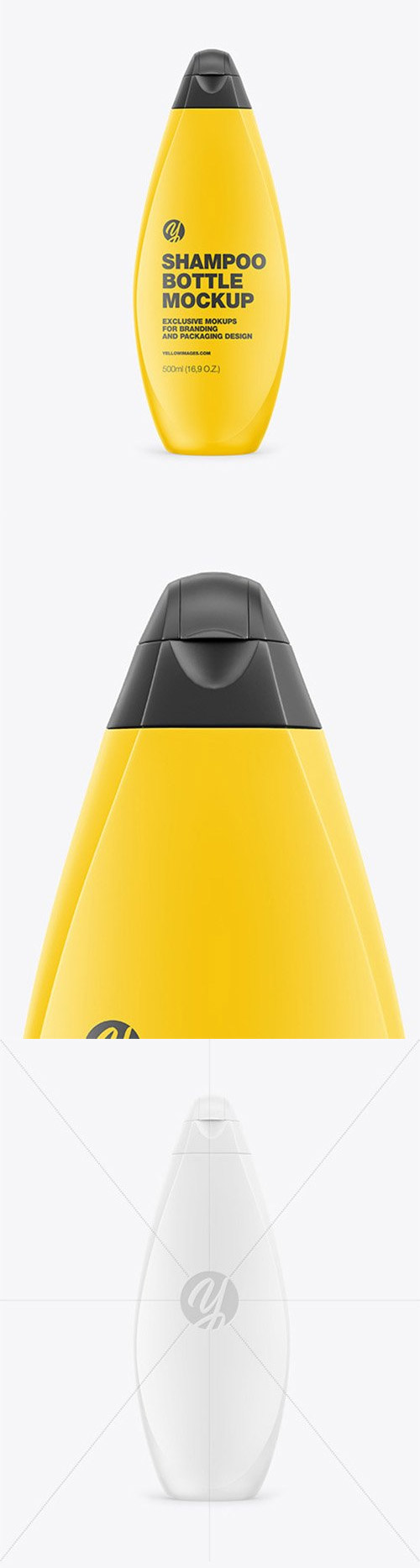 Plastic Shampoo Bottle Mockup 63951