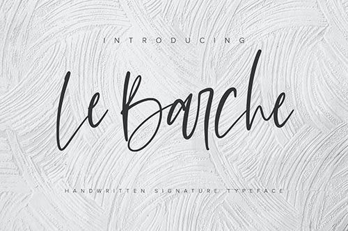 Le Barche - Chic Handwritten Font