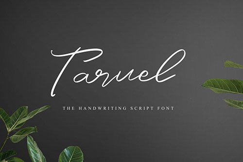 Taruel - The Handwriting Script Font