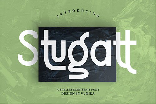 Stugatt | A Stylish Sans Serif Font