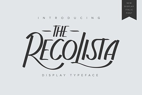 The Recolista | Display Typeface