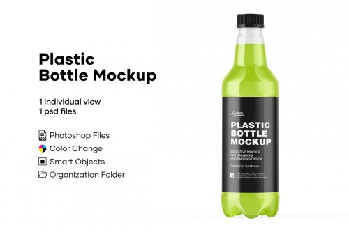 Plastic Drink Bottle Mockup 5242149
