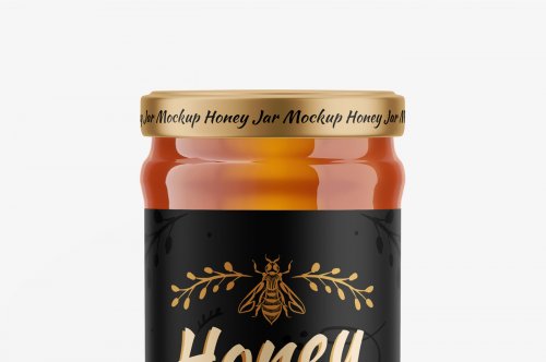 Honey Glass Jar Mockup Set