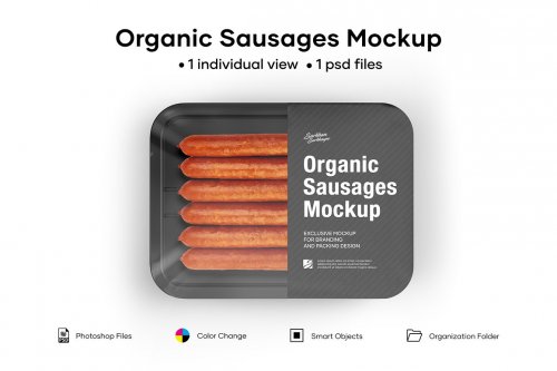 Organic Sausages Mockup 5242216