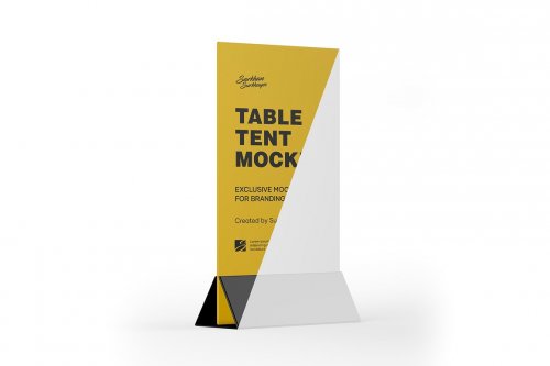 Plastic Table Tent Mockup 5242102