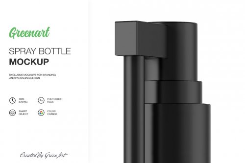 Spray Bottle W Kraft Box - 2 Mockup 2381901