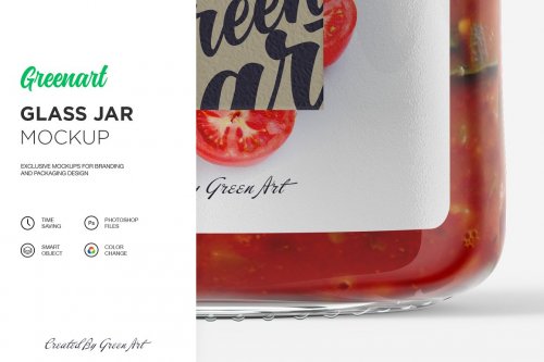 Clear Glass Jar Mockup 2342720