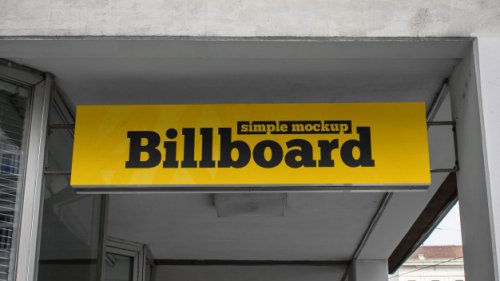 Simple billboard mockup