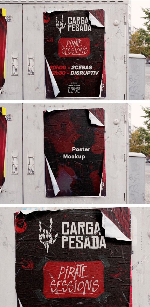 Street Poster PSD Mockup