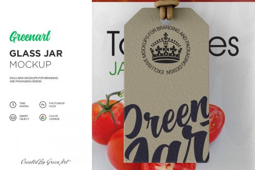 Clear Glass Jar Mockup 2342720